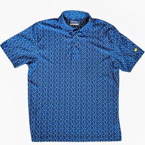 Jack Nicklaus Golden Bear Golf Polo Shirt Medium Blue Performance Polyester